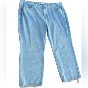 Good American Zara ladies 90’s boyfriend relaxed Plus size denim jeans Sz 30 NEW